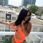 Hot photos of Mya Yafai, the model Davido was holding hands with in St.Maarten