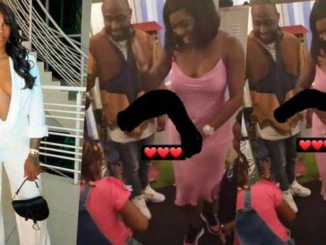 Singer, Tiwa Savage spotted blowing off steam at Davido son’s party amidst tape controversy (Video)