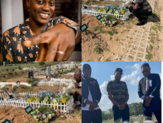 Video: Singer 2face Idibia visits Sound Sultan's grave in the US