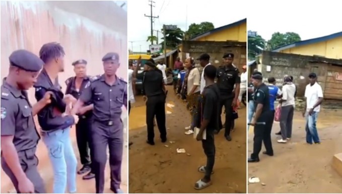 Angry residents challenge police officers for manhandling a young man Latest Songs
